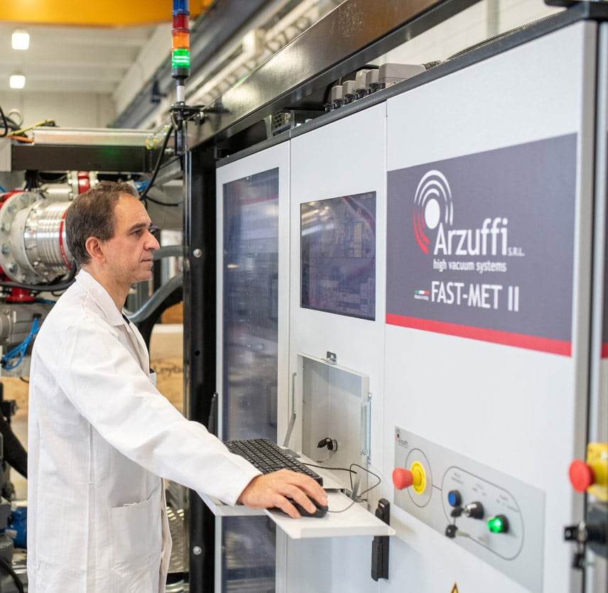 High-vacuum-metallization High-vacuum-metallization