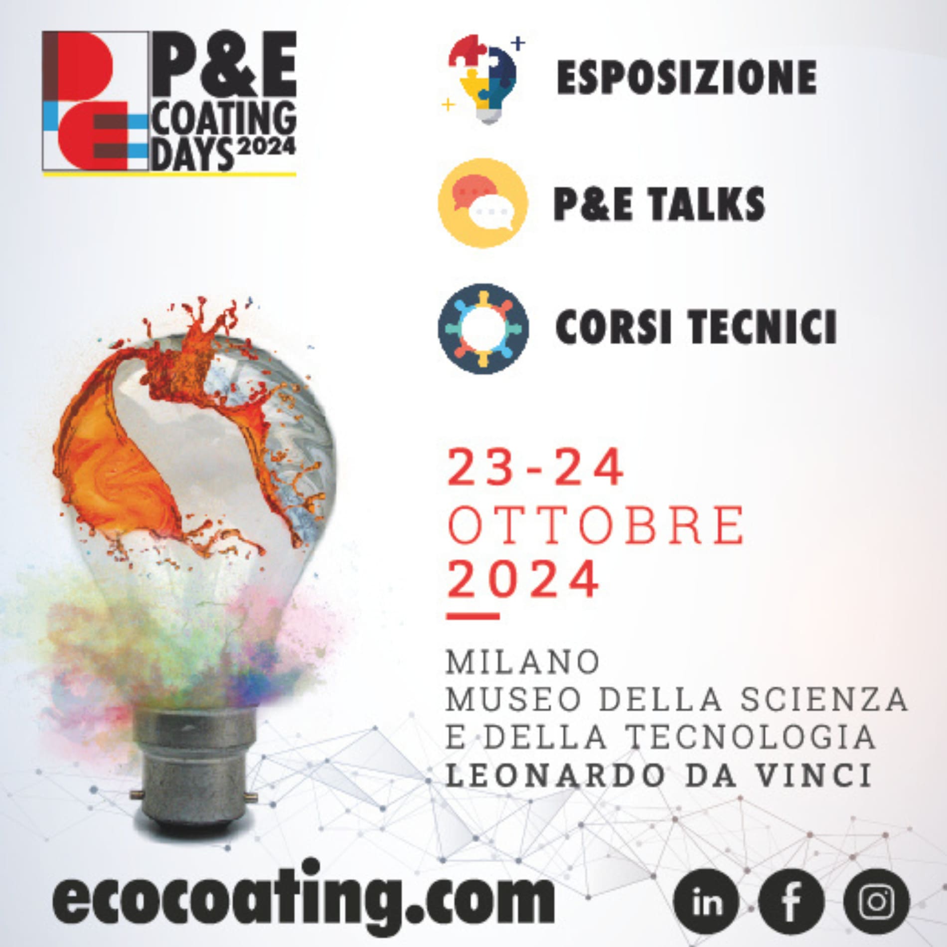 P&E Coating Days – 23 e 24 ottobre